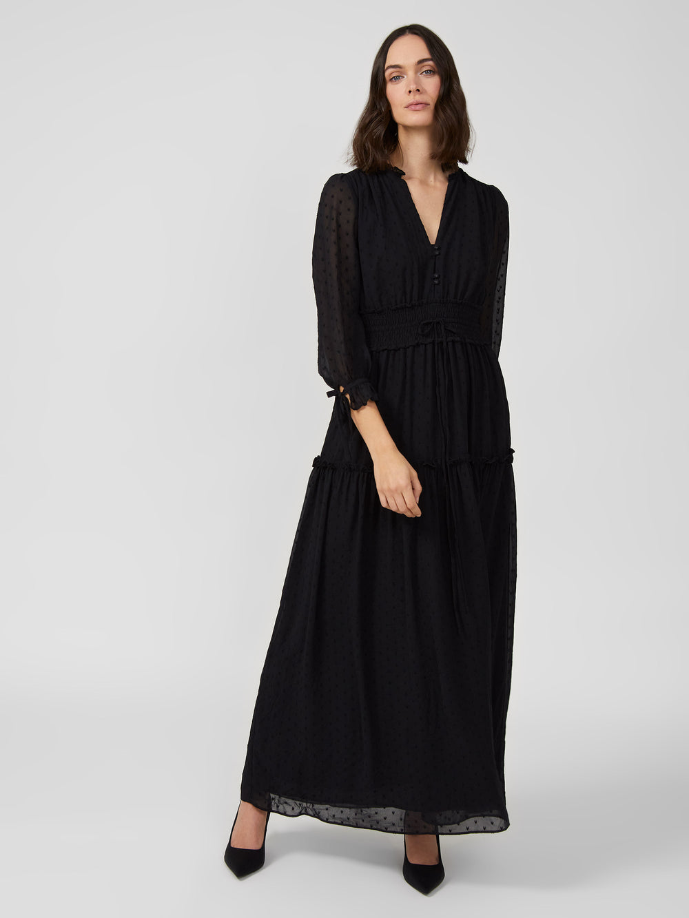 Long sleeve clearance long black dress