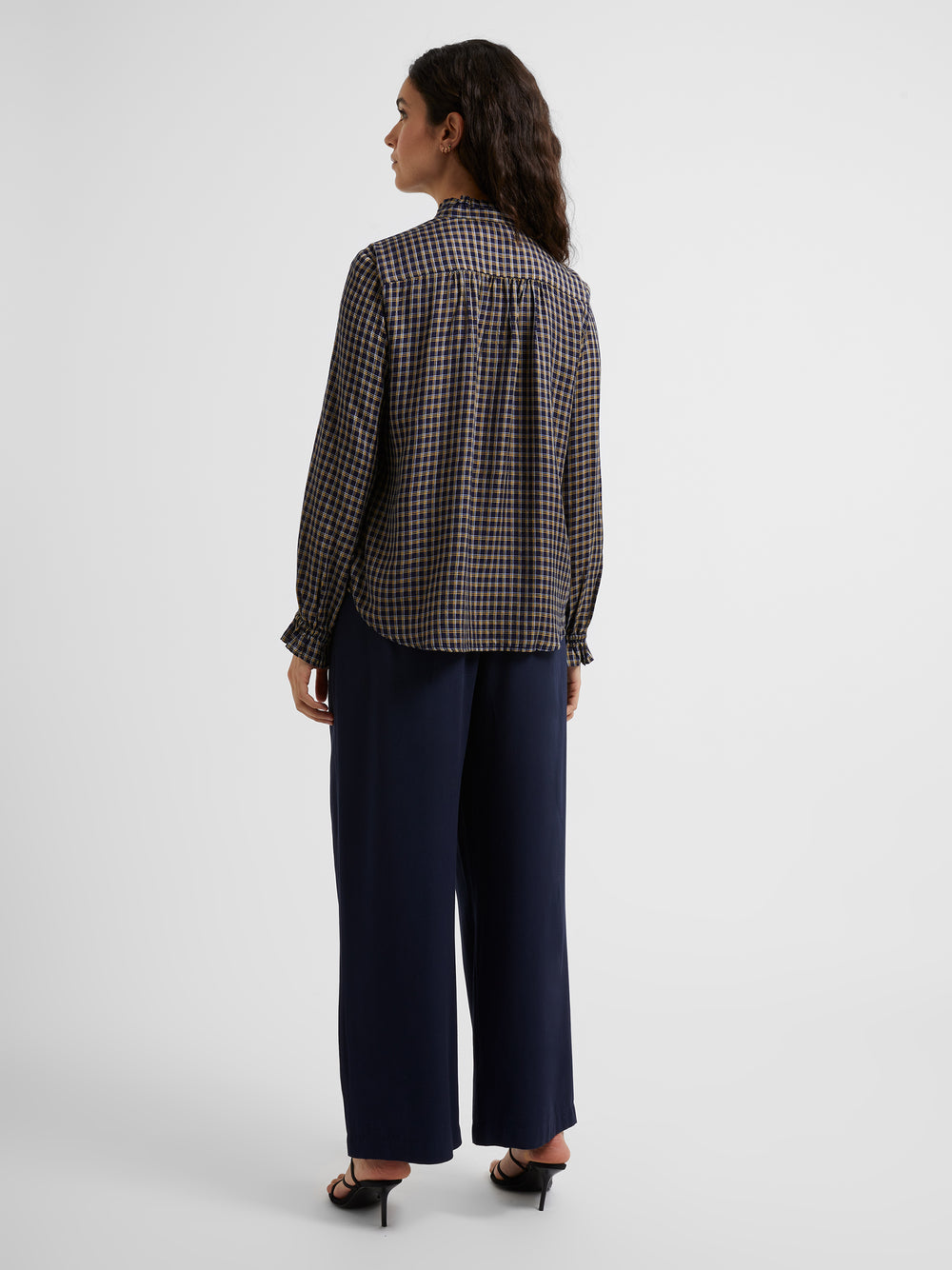 Soft Check Shirt Indigo/Wntr Sun Mult | Great Plains UK