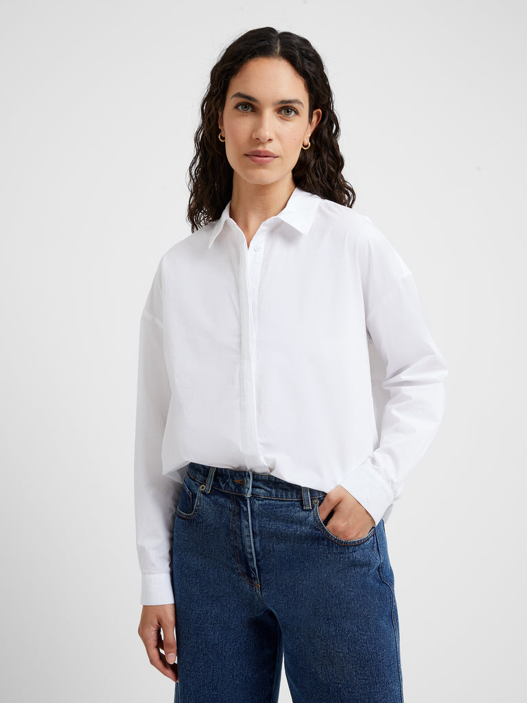 Core Shirting Boyfriend Shirt White | Great Plains UK