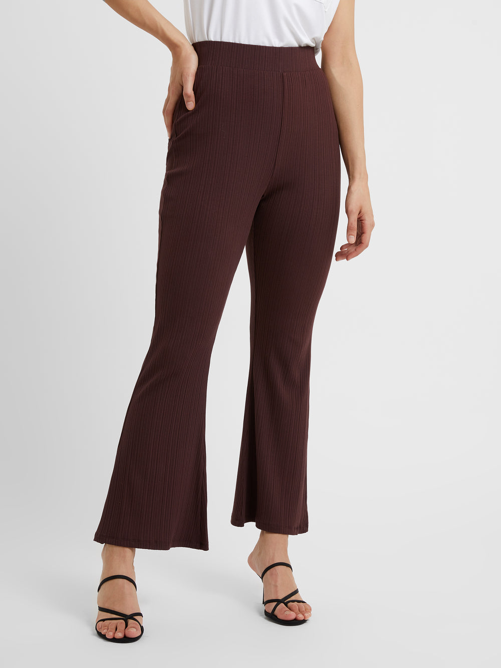 Modern Rib Jersey Trousers Cocoa | Great Plains UK