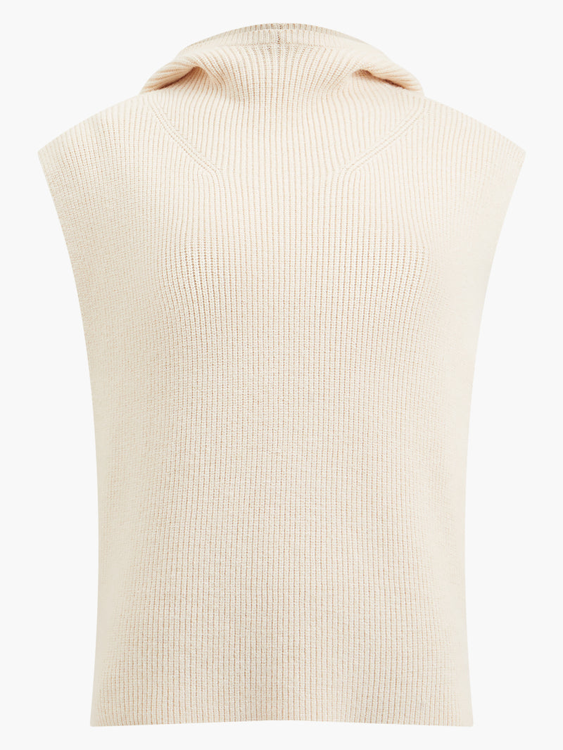 High neck hot sale sleeveless jumper