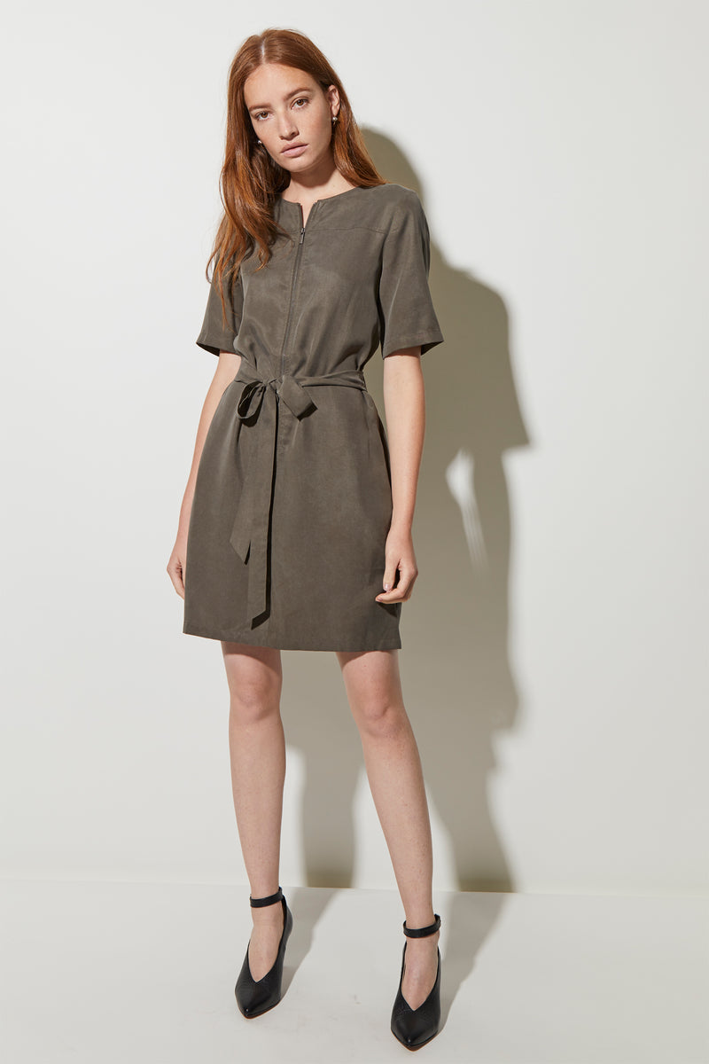 Belted on sale short dress