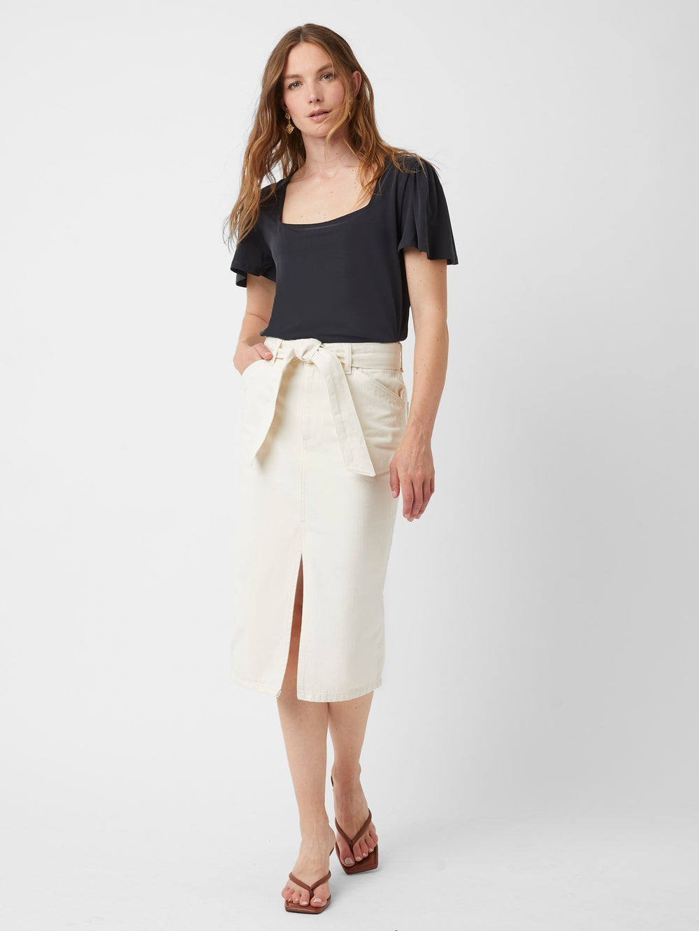 Linen 2024 paperbag skirt