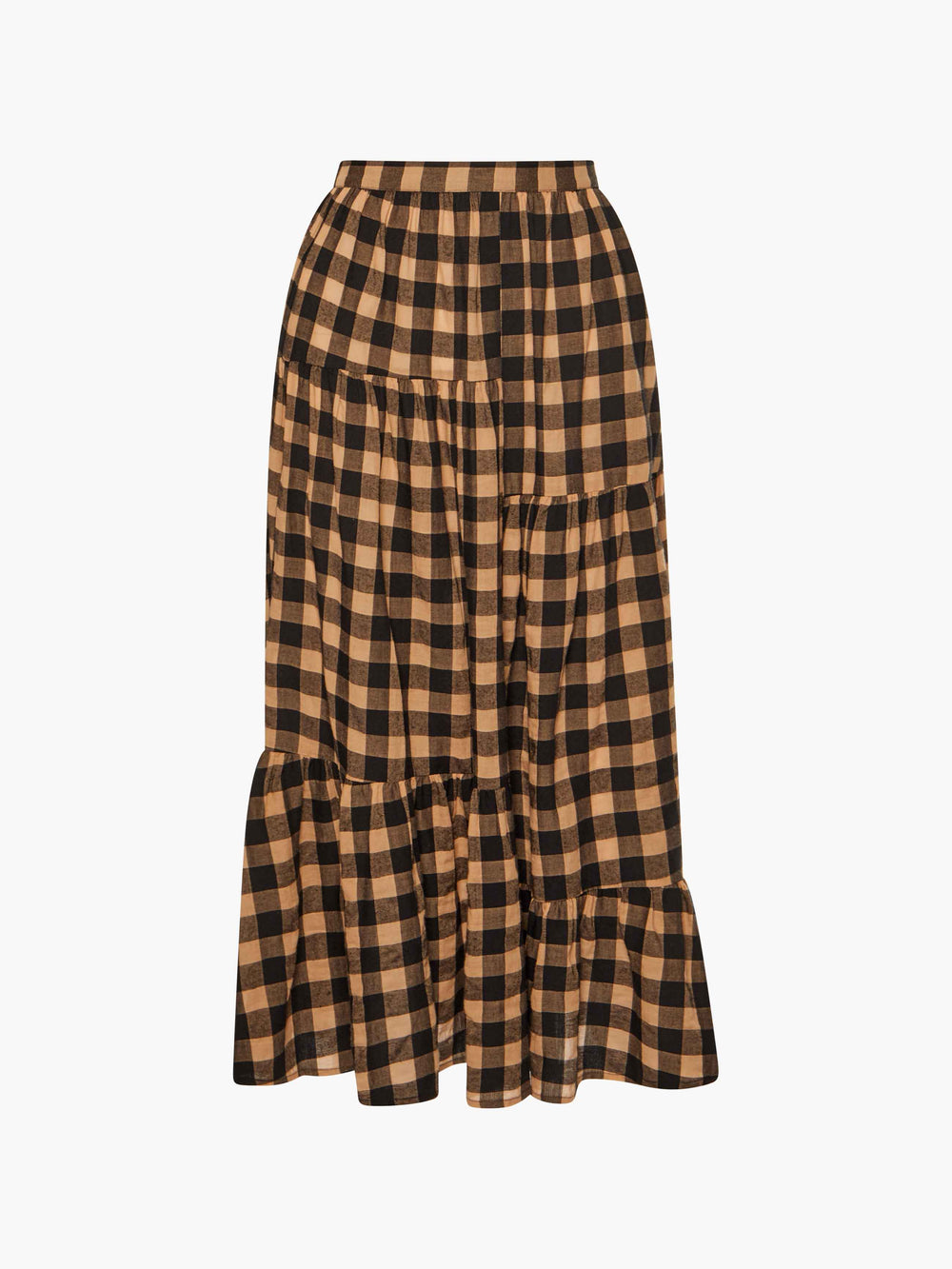 Gingham on sale midi skirt