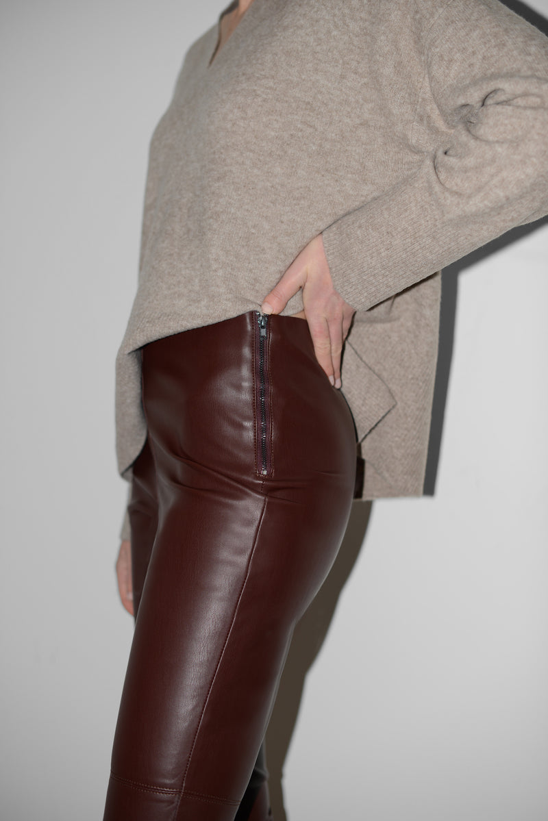 Leather skinny hot sale trousers uk