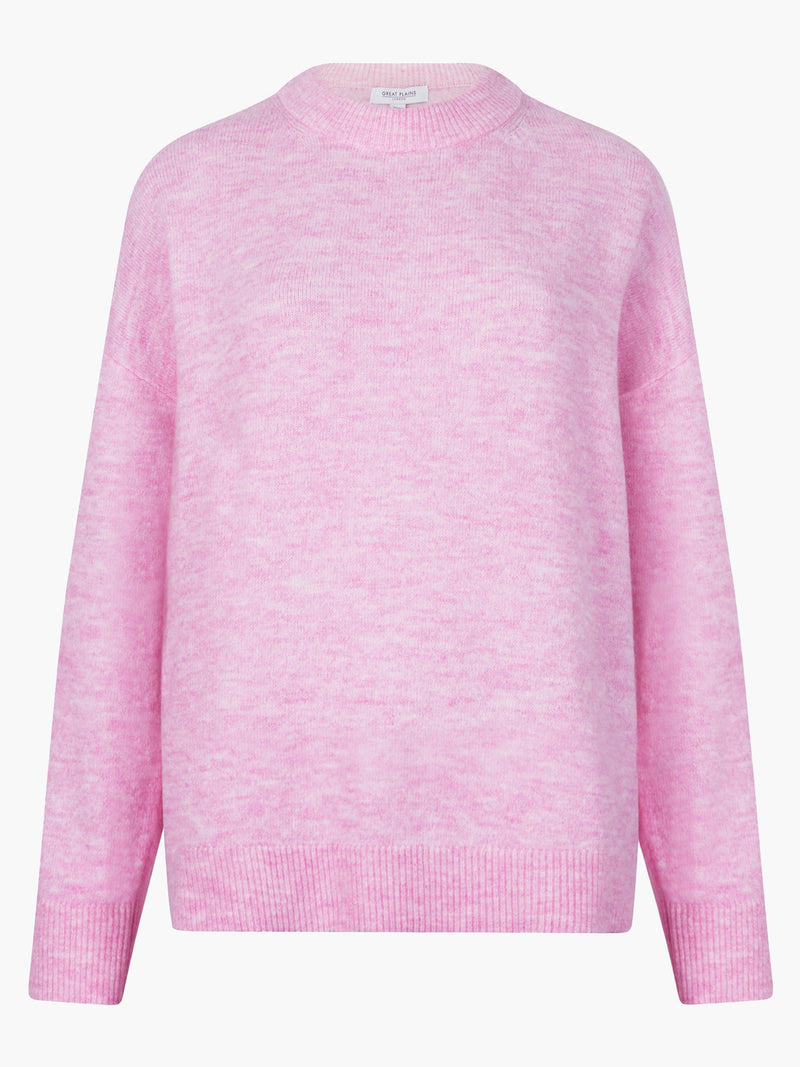 Pink Knit Crew Neck Jumper