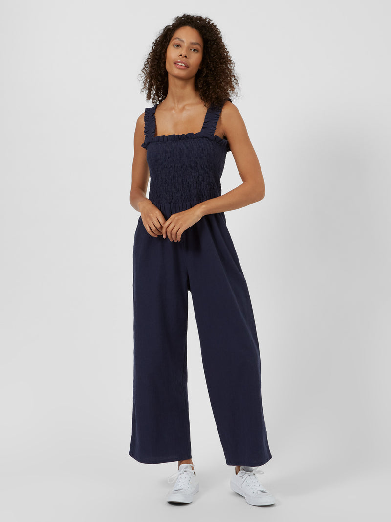 Navy cotton hot sale jumpsuit